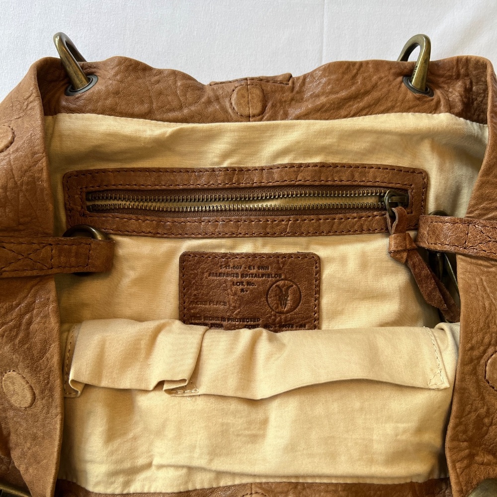 AllSaints Anatolian Washed Leather Hobo Shoulder Bag Brown Retail $298 - Picture 12 of 15
